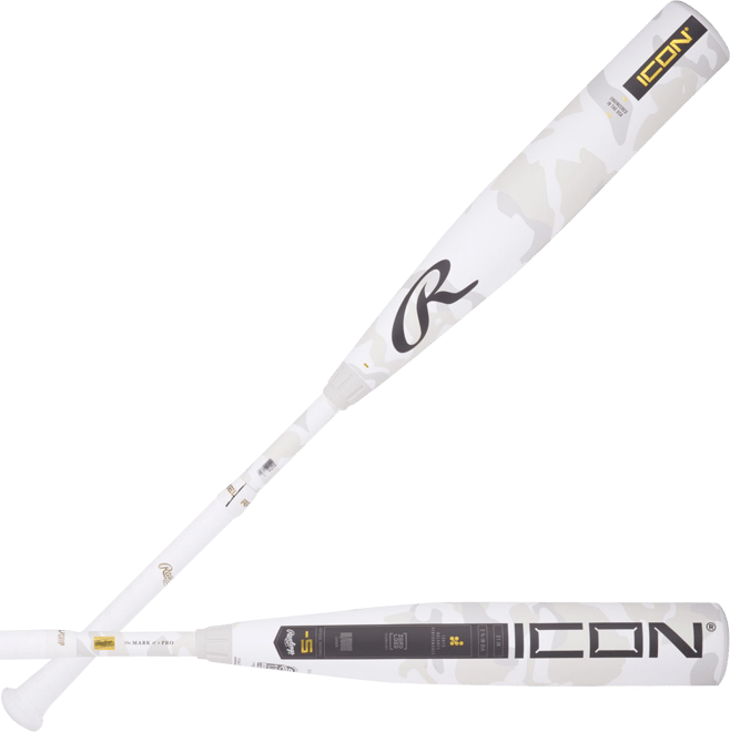 Batte De Baseball Rawlings Icon 2023 – Composite, 32 Pouces, 27 Oz, (-5), Certifiée USSSA