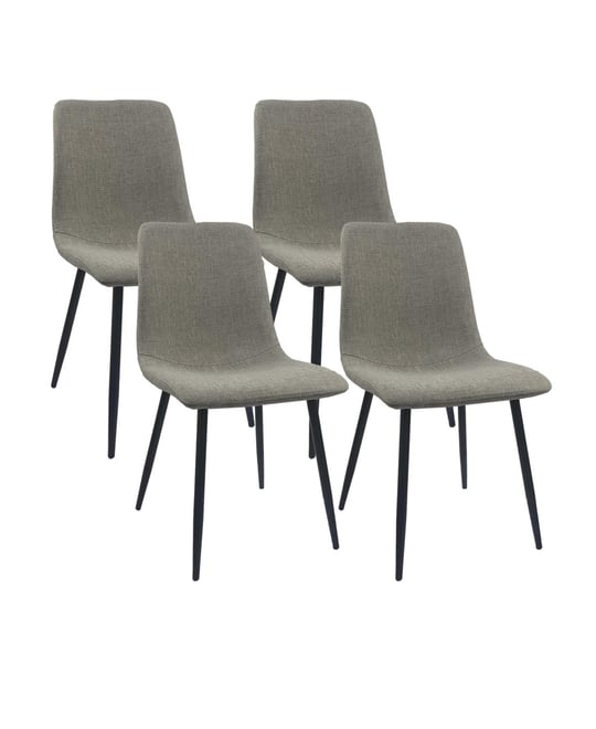 Modern upholstered dining chairs, set of 4