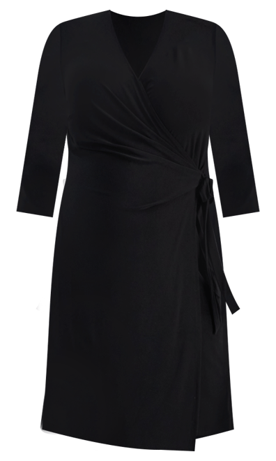 Plus Size Classic Wrap Dress