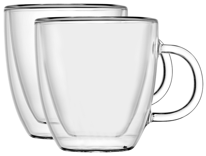 Savor Double Wall Espresso Glasses, Set of 2