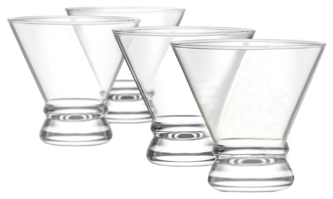 Afina Stemless Martini Glasses