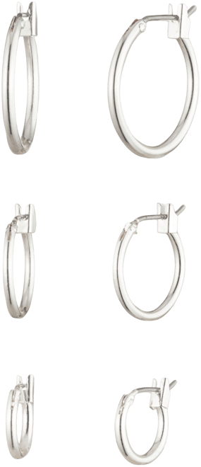 3-Pc. Set Extra-Small & Small Hoop Earrings