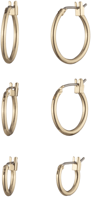 3-Pc. Set Extra-Small & Small Hoop Earrings