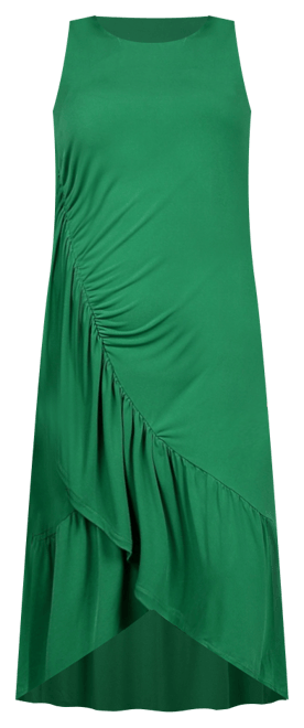 Sleeveless Asymmetrical Flounced Dress