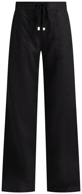 Wide-Leg 100% Linen Pants
