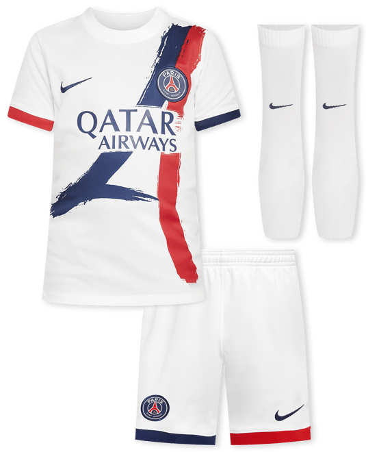 Paris Saint-Germain 2024/25 Stadium Away Younger Kids' Nike Football Replica 3-Piece Kit