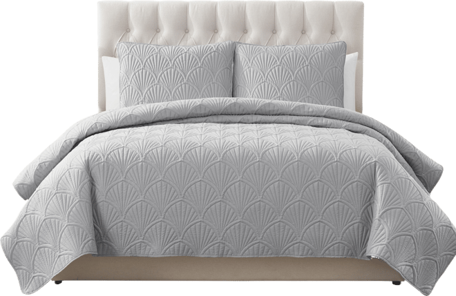 Seashell 3-Piece Quilt Set, Full/Queen