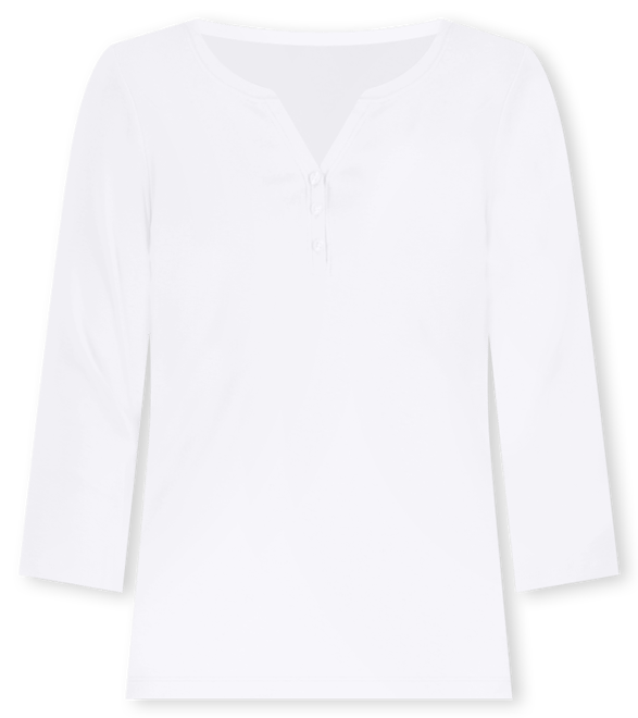 Women's Cotton 3/4-Sleeve Henley Tee, Created for Macy's