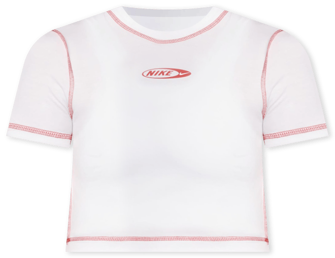 나이키 스포츠웨어 칠 니트 여성 슬림 크롭 티셔츠