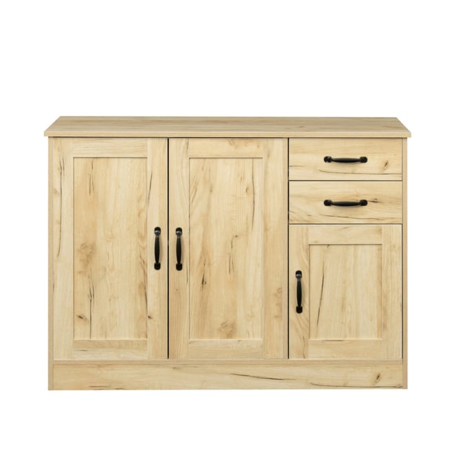 Modern Wood Buffet Sideboard With 2 Doors 1 Storage And 2 Drawers