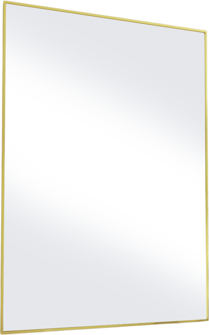 24"x36" Rectangular Wall Mirror with Gold Aluminum Alloy Frame