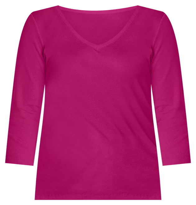 St. John Blouse Knit Stretch Jersey 3/4 Sleeve Wide Neck Viscose selling Pink S