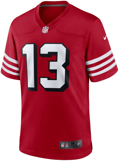 NFLサンフランシスコ49ers Purdy 13 ジャージ　正規品 Brock Purdy #13 San Francisco 49ers Stitched Red F.U.S.E.