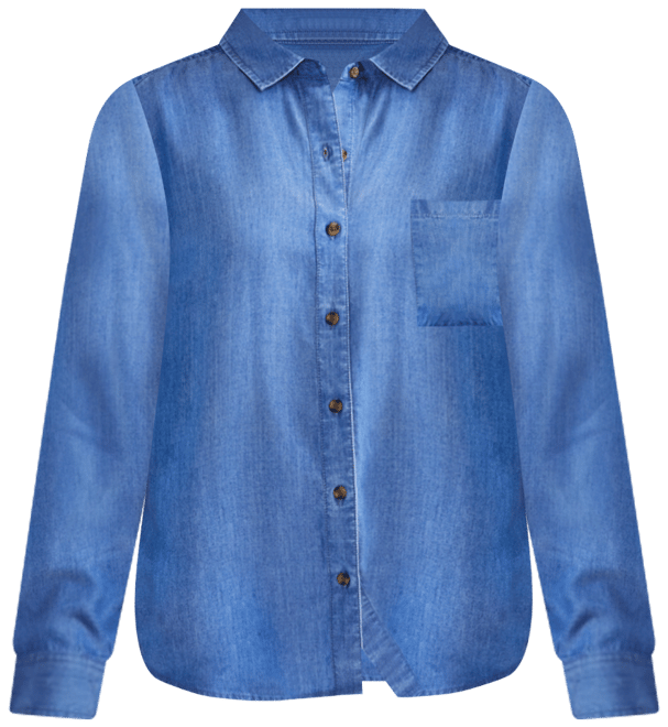 売れ筋商品|||スタイルアンドコー カットソー トップス レディース Women's Printed Chambray Perfect Shirt, Exclusively at Macy's Floral Indigo Style & Co Women's Chambray Perfect Shirt, Created for