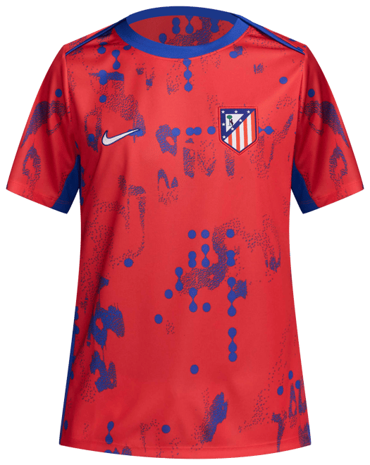 Atlético Madrid Academy Pro Nike Dri-FIT Maç Öncesi Kısa Kollu Erkek Futbol Üstü