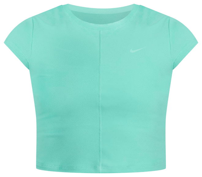 Nike One Fitted Rib Women's Dri-FIT Short-Sleeve Cropped Top
