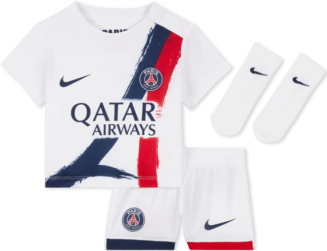 Paris Saint-Germain 2024 Stadium Away Dreiteiliges Nike Replika Fußballtrikot-Set (Babys und Kleinkinder)