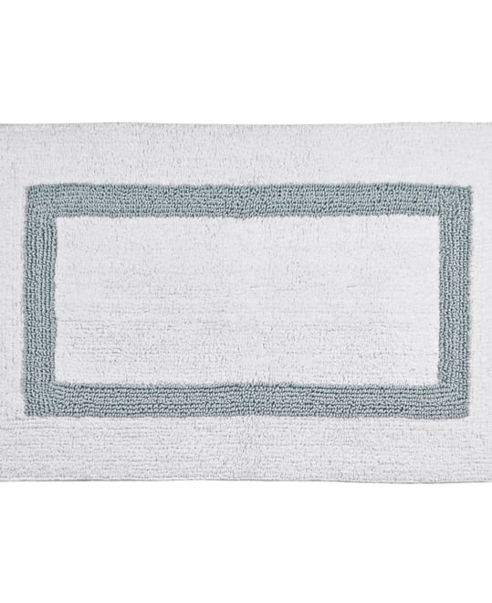 Lux Contrast Frame Bath Rug, 21" x 34"