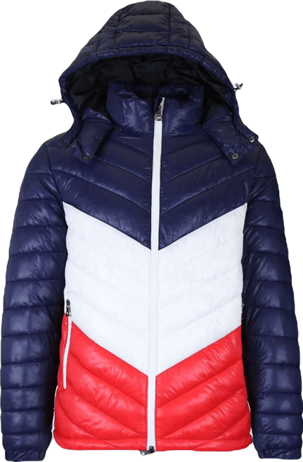 Men's Heavyweight Quilted Hooded Puffer Bubble Jacket