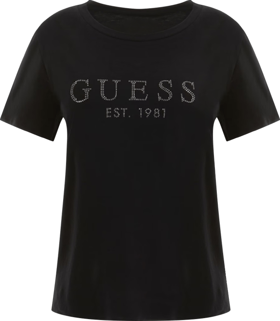 売れ筋商品|||ゲス Tシャツ トップス レディース Women's 1981 Crystal Logo Cotton T-Shirt Pure White 61+b06c6zvL._SY350_QL65_.jpg
