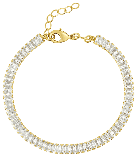 Cubic Zirconia Baguette Bracelet