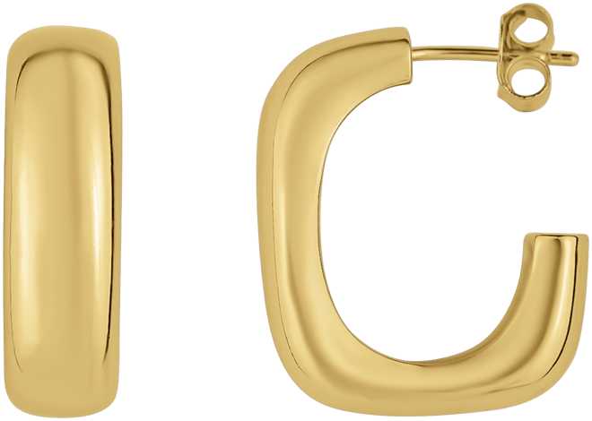 18K Gold Plated Hoop Earring