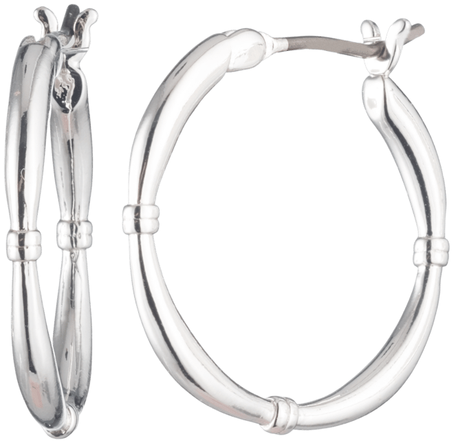 Small Hoop Earrings, 0.68"