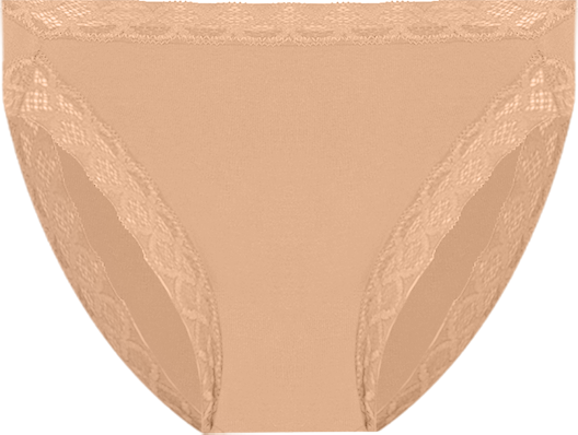 Bliss Lace-Trim High Rise Cotton Brief 755058