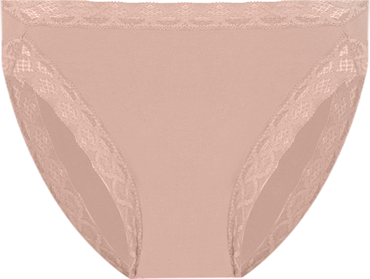 Bliss Lace-Trim Cotton Brief Underwear 156058