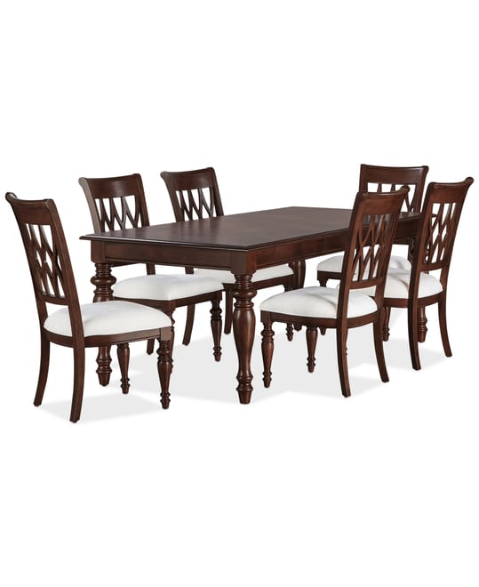 Daria 7-Pc. Dining Set (Rectangular Table & 6 Side Chairs), Created for Macy's
