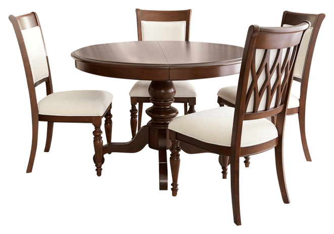 Daria 5-Pc. Dining Set (Round Table & 4 Upholstered Back Side Chairs), Created for Macy's