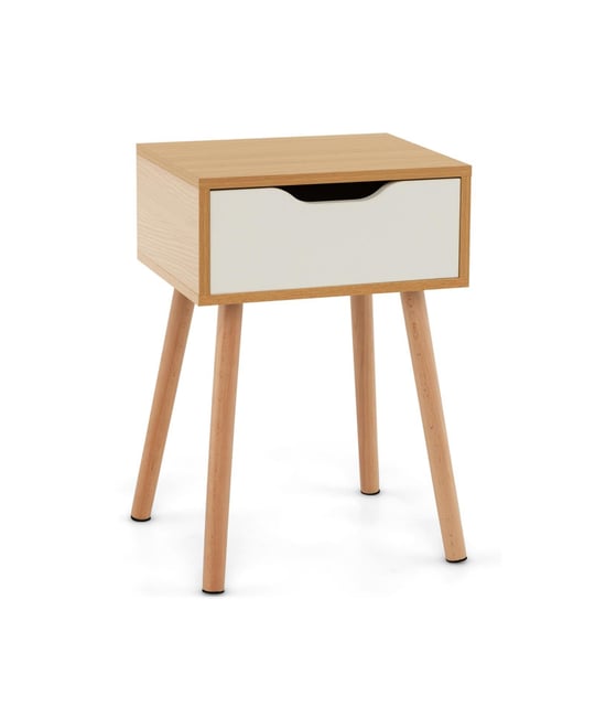 Modern Nightstand with Storage Drawer for Bedroom Living Room