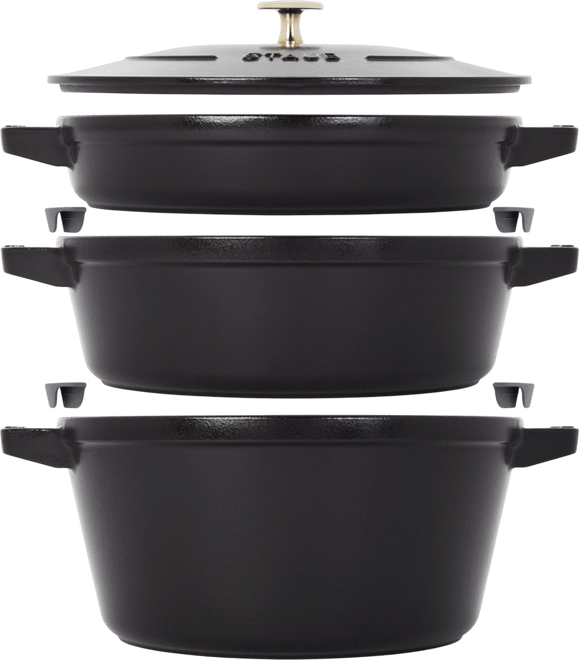 Cast Iron 4-Piece Stackable Set