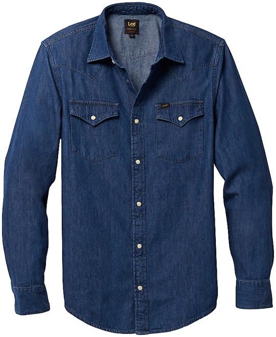 Men's Lee European Collection Regular Western Denim Button Down