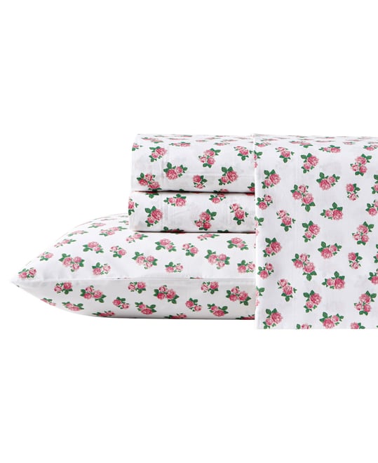 Printed Cotton Percale 4-Pc. Sheet Set, King