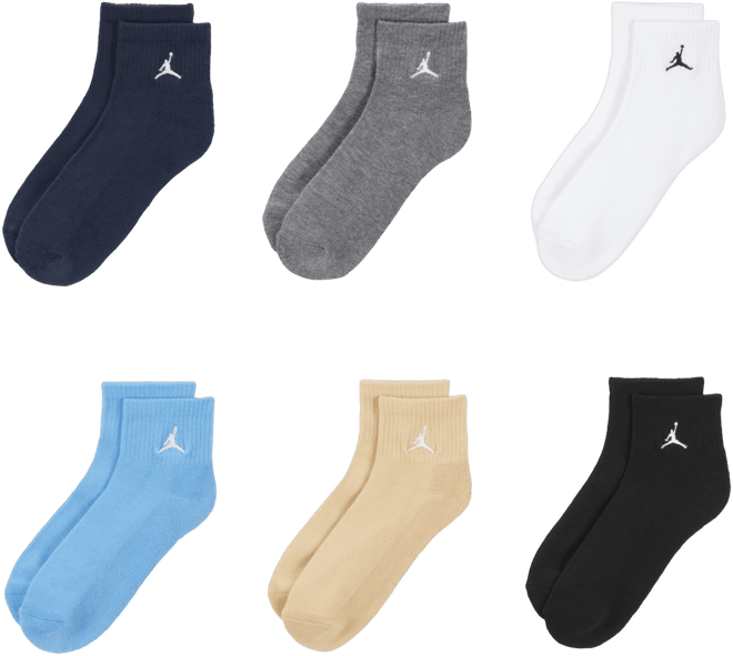 Nike Everyday Essentials Big Kids' Ankle Socks (6 Pairs)