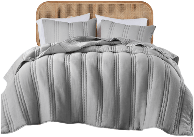 Dune Gauze 3-Pc. Quilt Set, Full/Queen