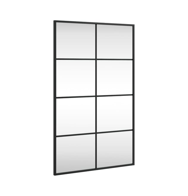Wall Mirror Black 19.7"x31.5" Rectangle Iron