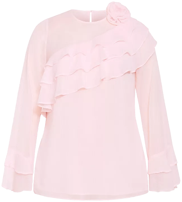 Plus Size Rosa Corsage Top
