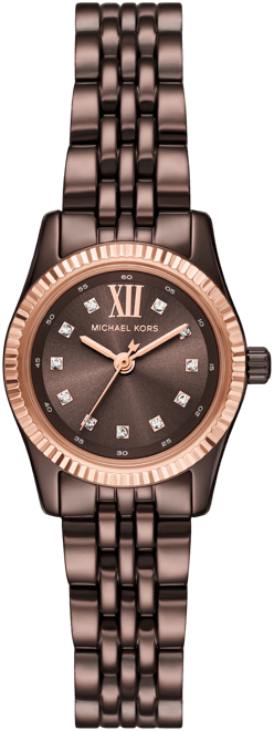 Women's Lexington Three-Hand Chocolate Stainless Steel Watch 26mm