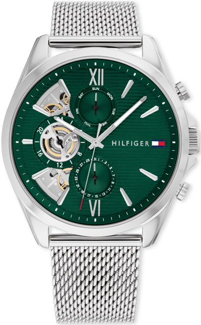 Men's Multifunction Silver Stainless Steel 43.5mm