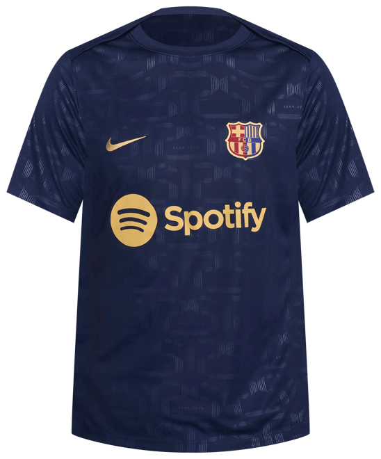 FC Barcelona Academy Pro (hemmaställ) Kortärmad fotbollströja för uppvärmning Nike Dri-FIT för män