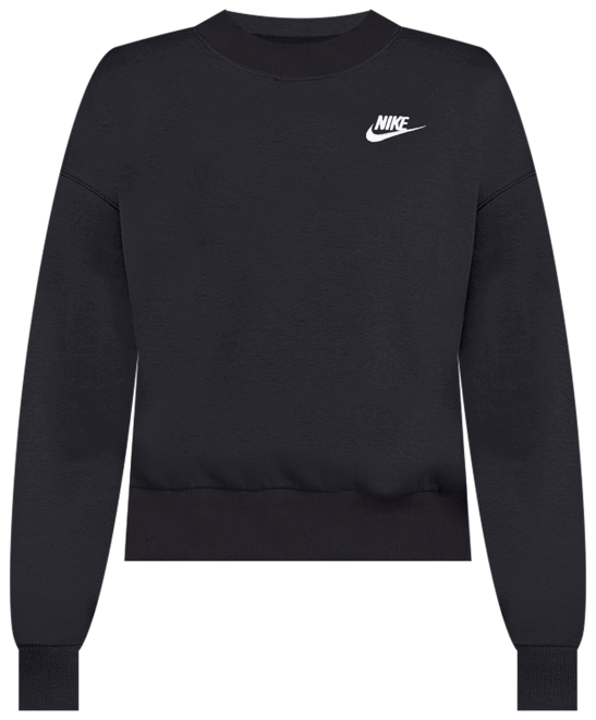 Nike Sportswear Club Fleece Sudadera de cuello redondo Dri-FIT de corte cuadrado para niña