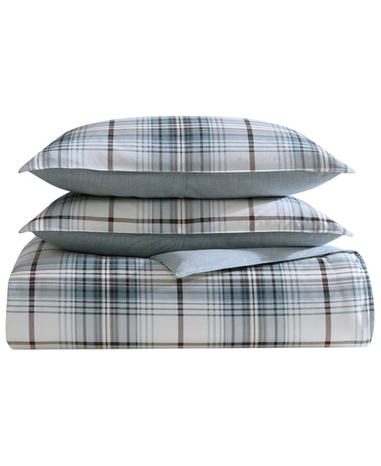Alder Plaid Reversible 3 Piece Comforter Set, King