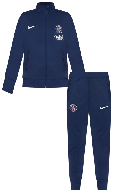 Paris Saint-Germain Academy Pro Maskinstrikket Nike Dri-FIT-fodboldtracksuit til større børn