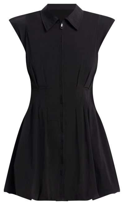 steve madden dyanne poplin pleated mini dress STEVE MADDEN Dyanne Poplin Pleated Mini Dress