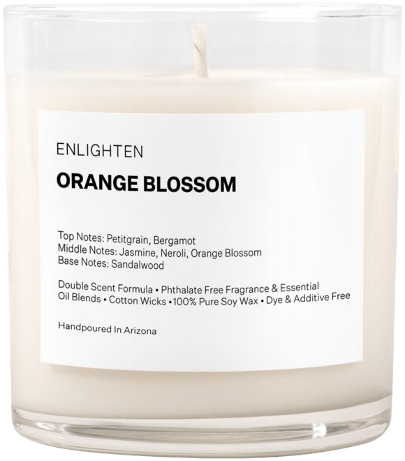 Enlighten Candles Orange Blossom Candle