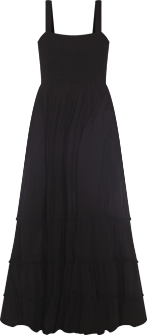 Women's Smocked Ruffle Maxi Dress