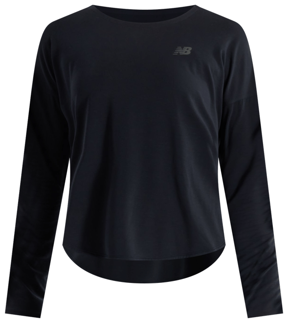 New Balance Femme Drapey Jersey Long Sleeve T-Shirt