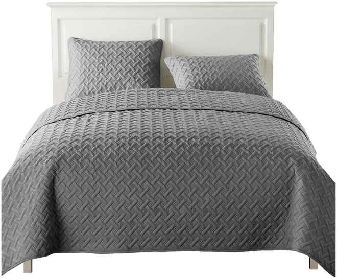 Nina Embossed 3-Pc.Quilt Set, King